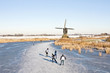 Photo: Ice skating in the Netherlands in winter Ice skating in the Netherlands in winter