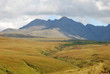 The Black Cuillin Mountains from the road to Glen Brittle