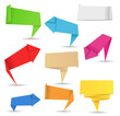 Vector: Vector origami arrows and banners Vector origami arrows and banners