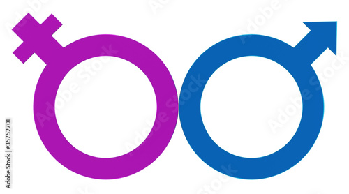 Illustration: homme femme symbol homme femme symbol