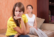 teenager daughter and mother after quarrel teenager daughter and mother after quarrel
