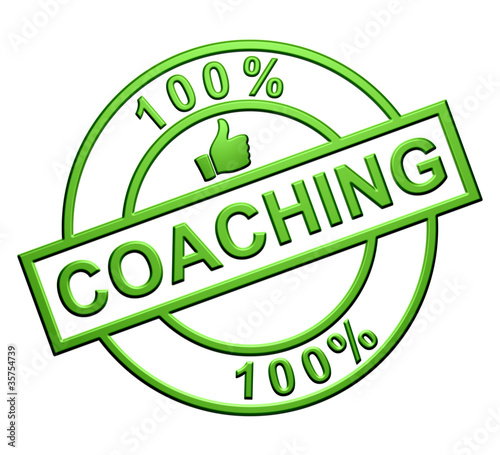 Illustration: "100% Coaching" Green Icon "100% Coaching" Green Icon