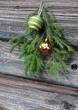 Christmas Tree Twig and Ornaments