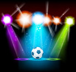 Bright background with ball