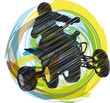 Sketch of Sportsman riding quad bike