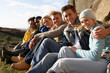 Foto: Young adults in countryside Young adults in countryside