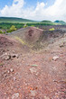 old volcano crater on Etna, Sicily, Italy