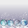 Christmas background with glass balls and contour snowflakes Christmas background with glass balls and contour snowflakes