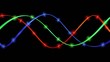 horizontal lines of light