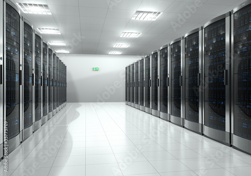 Photo: Server room interior Server room interior