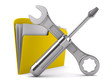 Computer technical service. Isolated 3D image Computer technical service. Isolated 3D image