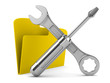 Computer technical service. Isolated 3D image Computer technical service. Isolated 3D image