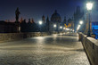 Photo: Prague Charles bridge at dawn Prague Charles bridge at dawn