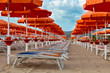 Sunbed on the beach