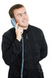 Man talking on the phone.