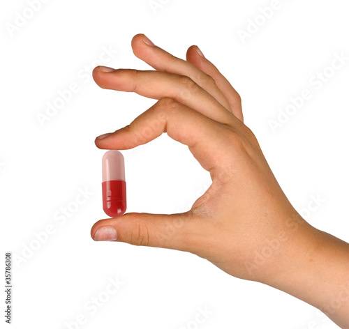 Photo: Pill in hand Pill in hand