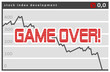 Aktienkurs mit Game Over Schriftzug