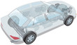 Generic car, showing seats, transmission and engine
