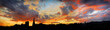 evening panorama of barcelona, catalonia, spain