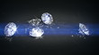 falling shining and glowing diamonds falling shining and glowing diamonds