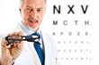 Oculist giving you a pair of eyeglasses