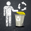poubelle recyclage