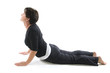 Photo: female yoga position cobra elbow press female yoga position cobra elbow press