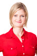 lächelnde blonde Frau