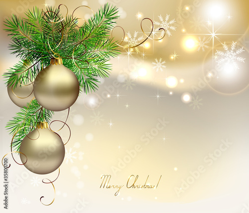 Vektor: light Christmas background with silver evening balls light Christmas background with silver evening balls