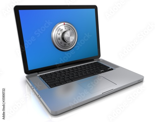 Illustration: Laptop_Sicherheit Laptop_Sicherheit