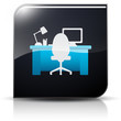 Symbole glossy vectoriel bureau tertiaire Symbole glossy vectoriel bureau tertiaire