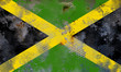 drapeau Jamaïque grunge