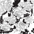 floral organza seamless pattern