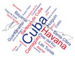 Vektor: Cuba Map and Cities Cuba Map and Cities