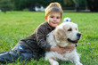 Boy and dog
