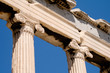 Columns from the famous Acropolis in Athens