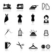 Icons set Sewing and fashion