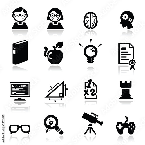 Vector: Icons set Nerds Icons set Nerds