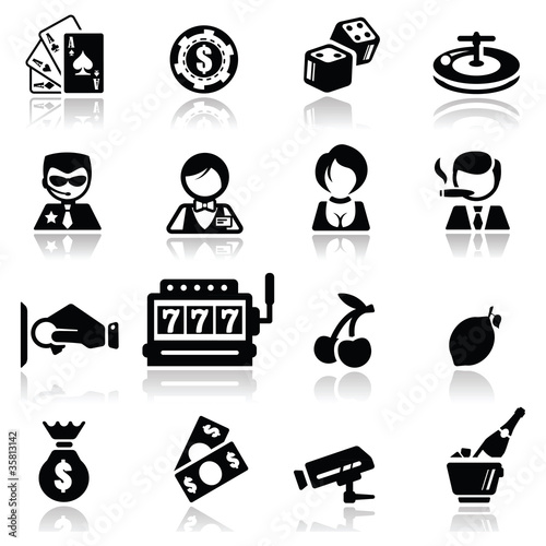 Vector: Icons set Casino Icons set Casino