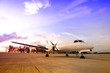 landed airplane