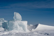 Frozen lake