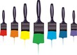 Vector: Rainbow brushes Rainbow brushes