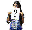 young woman question young woman question