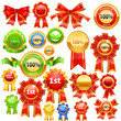 illustration of medals on isolated white background