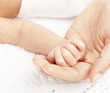 newborn baby hand