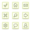 Basic web icons, salad green buttons Basic web icons, salad green buttons