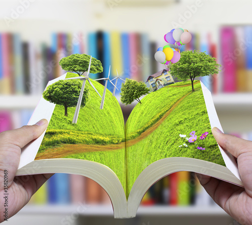 Photo: open book of nature open book of nature