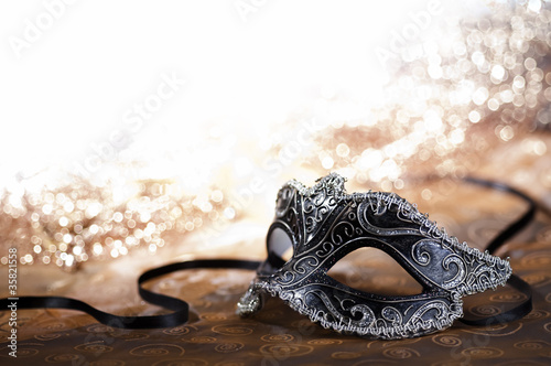 Photo: carnival mask with glitter carnival mask with glitter