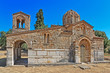Typical medieval stone church in Greece