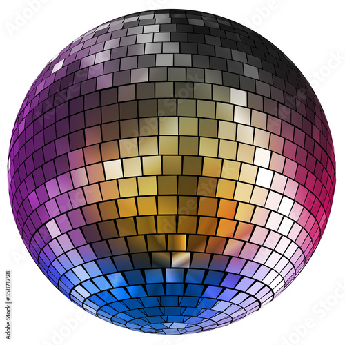 Illustration: Diskokugel discokugel mirror ball Diskokugel discokugel mirror ball